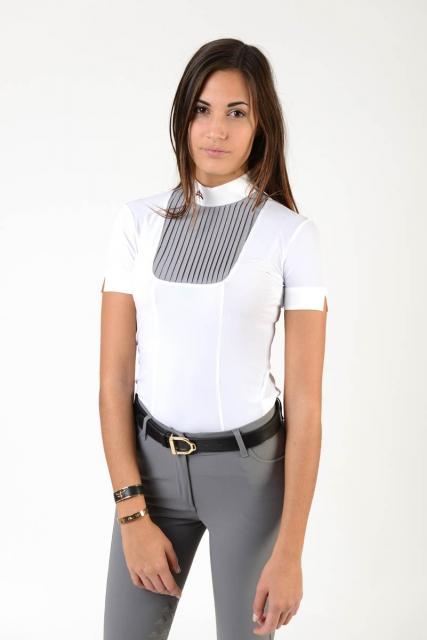 Поло Ladies polo shirt VERONICA (белый\серый)