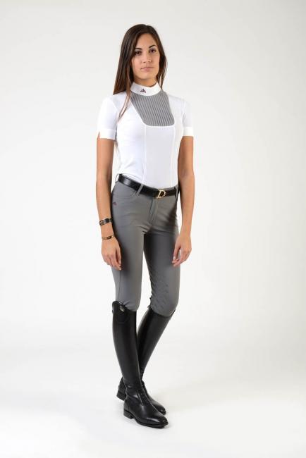 Поло Ladies polo shirt VERONICA (белый\серый)
